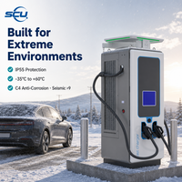 Station de recharge rapide pour véhicules électriques 120 kW, ultra-rapide, DC, CCS2, GB-T, CHAdeMO, RFID, OCPP1.6J, IP54, pour flotte, publique