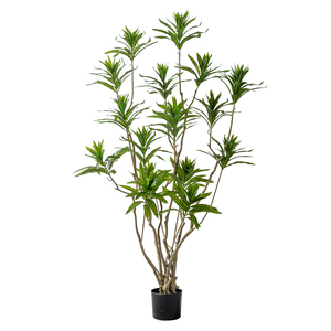 Planta de bambú <span class=keywords><strong>artificial</strong></span> decorativa para interiores, árbol simulado verde y maceta de bonsái para bodas y fiestas, palmera de plástico - Product Image 6