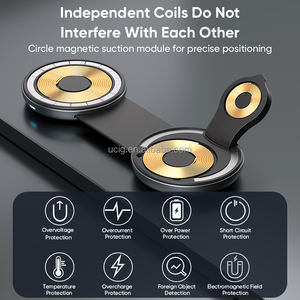 2025 nouveau <span class=keywords><strong>chargeur</strong></span> | Super Mini <span class=keywords><strong>chargeur</strong></span> sans fil à <span class=keywords><strong>induction</strong></span> magnétique 3 en 1 pour téléphone et écouteurs et montre - Product Image 5
