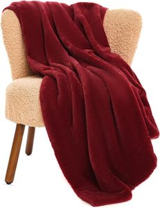 RTS lujo doble capa taupe raya jacquard Shaggy poliéster piel sintética polar con terciopelo visón reversible manta <span class=keywords><strong>funda</strong></span> de almohada - Product Image 1