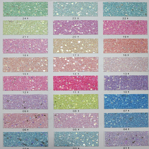 Vải sequin da <span class=keywords><strong>PU</strong></span> bóng 0.8mm, chất liệu vải sequin lấp lánh trực tiếp từ nhà máy, dùng cho túi xách, nơ giày, đồ thủ công có đính sequin - Product Image 5