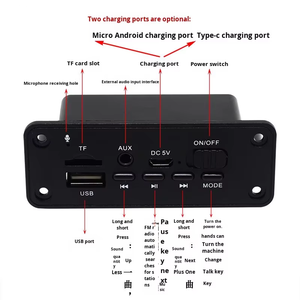 Carte décodeur amplificateur audio <span class=keywords><strong>MP3</strong></span> MUTC288 pour boîtier de haut-parleur DIY, compatible avec lecteur USB 5.0 sans perte et carte TF - Product Image 3