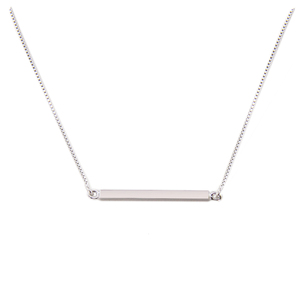 Woman Minimalist Jewelry Collar Plata 925 Minimalist Necklace 925 Sterling <strong>Silver</strong> bar Necklace <strong>Silver</strong> <strong>Choker</strong> - Product Image 1