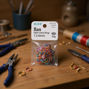 Anelli aperti Ilan 1,2x8mm 20g per la creazione di gioielli - Product Image 3