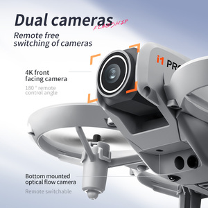 Nouveau design <span class=keywords><strong>I1</strong></span> PRO Drone 4K UHD avec double caméra, télécommande, quadricoptère à moteur brushless, évitement d'obstacles, vidéo - Product Image 5