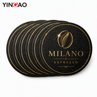 Autocollant découpé sur mesure, imperméable, avec estampage à chaud doré, vinyle mat texturé sable scintillant pour emballage de tasses à café, pots, cadeaux et marquage de marque