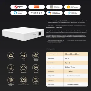 Passerelle Wi-Fi filaire en plastique Golden Security Tuya Matter avec écran de contrôle via application <2 pouces, compatible <span class=keywords><strong>Google</strong></span> <span class=keywords><strong>Assistant</strong></span> pour la maison intelligente - Product Image 3