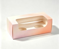 Scatola per Bicchieri di Carta Personalizzata con Finestra Trasparente, Confezione OEM, Logo Personalizzato, Dimensioni e Colori Personalizzabili, Scatola Regalo