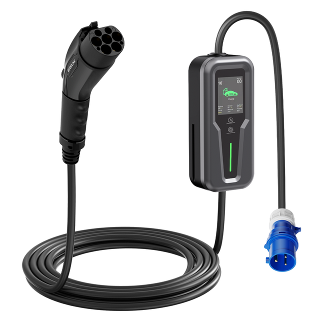 Customizable Portable Electric Vehicle Charger Manufacturer Level 2 Mode 2 3.5 KW-11 KW 220 V-250 V Type 1/ Type 2/ Tesla/ GBT
