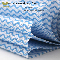 Topeco Haushalts tuch Vliesstoff rolle Mehrzweck-Viskose-Polyester-Spunlace Vlies-Einweg-Reinigungs tuch