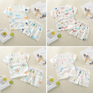 Ensemble de gaze imprimé respirant en pur coton à motif de dessin animé pour garçon, à prix abordable - Product Image 6