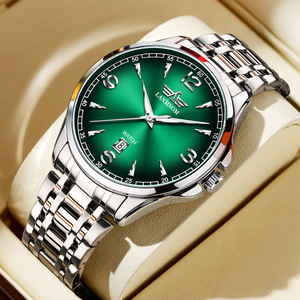 Montre pour homme avec calendrier sportif, résistante à l'eau, mouvement à quartz complet, double calendrier, montre tendance et à la mode. - Product Image 3