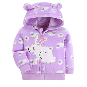 Manteau d'hiver pour enfants garçons et filles cardigan à fermeture éclair haut à capuche bébé <span class=keywords><strong>veste</strong></span> polaire - Product Image 5