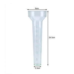 आउटडोर प्लास्टिक बारिश गेज ट्यूब सटीक माप बारिश गेज प्रतिस्थापन ट्यूब उद्यान आउटडोर यार्ड के लिए हल्के हरे रंग - Product Image 2