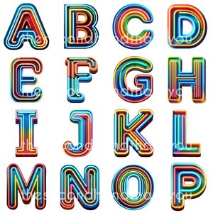 Lettres <span class=keywords><strong>néon</strong></span> Cailemeng, police Doodle, 3D, IP65, lumières <span class=keywords><strong>néon</strong></span> LED, taille personnalisable, alphabet, téléchargement numérique, clipart - Product Image 5