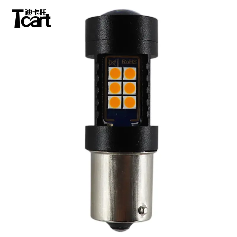 Tcart Auto Warning Lighting Bulb P21W 1156 180 gradi 3030 Chip Car LED Brake Light indicatori di direzione e lampada di retromarcia