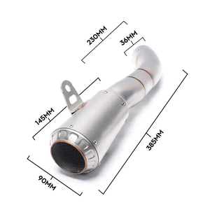 Sistema de Escape CHMotor para Motocicleta YAMAHA YZF R3 R15 <span class=keywords><strong>MT03</strong></span>, Silenciador Slip-on, Tubo de Escape 2015 2016 <span class=keywords><strong>2017</strong></span> - Product Image 3