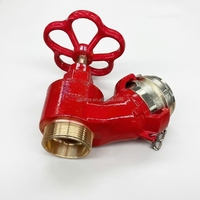 Robinet de raccordement en alliage d'aluminium de style français DN40/45mm BSP pour hydrant d'incendie, installation facile