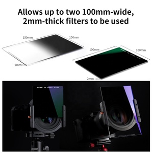 Porte-filtre carré K&F Concept 100 mm de large, 2 mm d'épaisseur avec anneau adaptateur 52 mm/58 mm/62 mm/67 mm/72 mm/77 mm/82 mm - Product Image 3