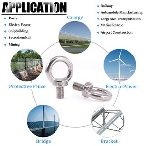 M16 Zware Schroefbout, Machines Schouder Opheffen Ring Oogbout Met 6 Stuks Vergrendelingsmoeren/Sluitringen/Platte Ringen Set - Product Image 4