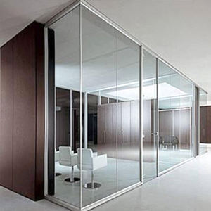 Mur de partition <span class=keywords><strong>acoustique</strong></span> à Double couche, partition de verre glacée pour salle de réunion et bureau - Product Image 3