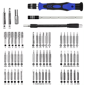 Juego de destornilladores precisos de 80 <span class=keywords><strong>bits</strong></span> para teléfono Xiaomi, Kit de herramientas de reparación multidispositivo con mango de acero, grado DIY, soporte personalizado OEM - Product Image 5