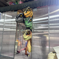 Modèle de dinosaure animatronique en métal personnalisé pour parc à thème, pour utilisation en extérieur dans les centres commerciaux et les aéroports