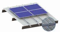 Kits de fixation Everest pour profilés solaires en aluminium avec vis à bois pour pieds en L de toiture