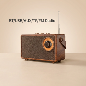 Caixa de Som Portátil Retrô V5.1 com Rádio FM e Saída de 5W para Uso em Casa, Escritório, Ao Ar Livre e Karaokê - Product Image 1