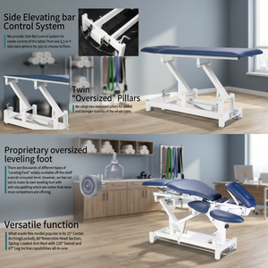 Mesa de Masaje Portátil de Acero de Alta Resistencia para Alivio de Hernias Discales, Fabricada en Taiwán, Certificación EN, Garantía de 3 Años - Product Image 3