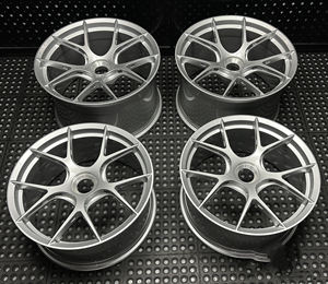 Rines SWIFTOP Fi R con Bloqueo Central, Plateados Platino, para <span class=keywords><strong>Porsche</strong></span> <span class=keywords><strong>911</strong></span> 992 99 993 996 997 <span class=keywords><strong>Gts</strong></span> Turbo S Gt2 Gt3 Gt3rs, 20 y 21 Pulgadas - Product Image 3