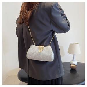 Nouveau Spot mode feuille boucle pochette avec robe luxe chaîne sac dames mode diagonale soirée sac à bandoulière - Product Image 2