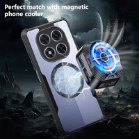 Coques transparentes minces pour Redmi Note14, coque de téléphone anti-jaunissement, coque magnétique pour Note 14 SE 14S 13 13R 12 Turbo 11T Pro Plus