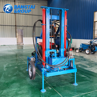 Machine de forage de puits d'eau hydraulique portable à moteur Changchai, équipement de forage diesel pour projets d'irrigation agricole