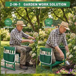 Tabouret <span class=keywords><strong>de</strong></span> <span class=keywords><strong>jardin</strong></span> pliable avec coussin <span class=keywords><strong>de</strong></span> genouillage souple <span class=keywords><strong>de</strong></span> 10 pouces <span class=keywords><strong>de</strong></span> large, banc <span class=keywords><strong>de</strong></span> <span class=keywords><strong>jardin</strong></span> portable, genouillère, capacité <span class=keywords><strong>de</strong></span> 450 lb, pour le jardinage, cadeaux - Product Image 6