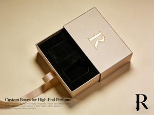 Custom Boxes for Packing Luxury Gold <b>Drawer</b> Perfume Box Gold Foil Logo Gift Packaging for Fragrance Cosmetics - Product Image 4