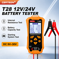 Probador de batería para automóvil 12V 24V analizador CCA medidor de resistencia capacidad para batería AGM GEL EFB plomo