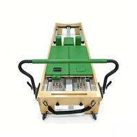 Equipo de Pilates para Estudio, Máquina de Madera de Arce Comercial para Entrenamiento de Pilates, Reformer de Pilates para Estudio de Yoga