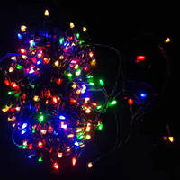 Maßgefertigte Schwarze Weihnachts-LED-Lichterkette mit Blitzfunktion, Batteriebetrieben, IP54-Zertifiziert für Innen- und Außenbeleuchtung, Vollstern-Effekt