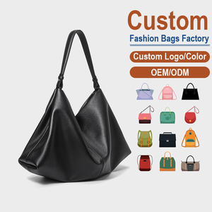 Factory Direct <b>Large</b> Capacity Genuine Leather Tote <b>Bag</b>, Soft Cowhide <b>Shoulder</b> Hobo <b>Bag</b> for Women - Product Image 1