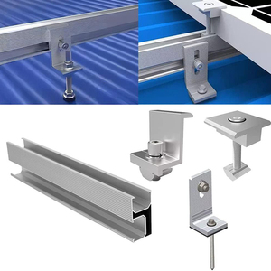 Wholesale Solar Bracket Solar Rails Bipv Waterproof Solar Rail Aluminium Solar Mounting Rail for Solar Panel - Product Image 6