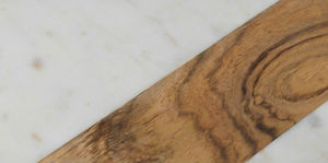 Planche à découper ronde en marbre Premium Sigma Exports, 12 pouces, épaisse, plateau de service pour fromage, design moderne, décoration pour la cuisine à domicile - Product Image 4