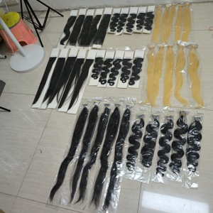เทป PU สำหรับต่อผม Letsfly Wholesale เกรด 10A สี 8 #   ผมสีบลอนด์ # 613 แฮร์พีชตรง 18-26 นิ้ว 50 กรัม/แพ็ค ผมแท้ 100% - Product Image 5