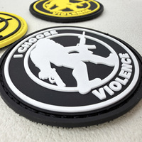Patchs en PVC personnalisés, patchs en caoutchouc 3D en relief, patch moral tactique en caoutchouc avec silhouette de Bigfoot Sasquatch
