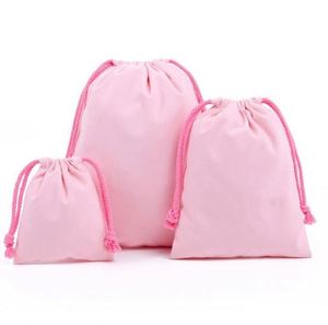 Wholesale Blank Color Cotton Bundle Pocket Custom Tote <b>Bag</b> Environmental protection Drawstring - Product Image 6