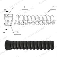 PA66 Fixation ferroviaire Isolateur de rail Cheville en plastique en nylon pour pointes à vis de chemin de fer Fournisseur de pièces ferroviaires Cheville en plastique