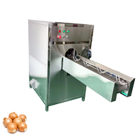 Automatische Kommerzielle Zwiebelschäl- und Wurzelentfernungs-Maschine mit 50-60 Stück/Min Kapazität