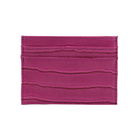 Portefeuille en cuir PU personnalisé avec logo, fin, effet crocodile, porte-cartes de crédit, vente en gros