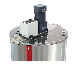 Stainless Steel Automatic Electric <b>Honey</b> Extractor Variable Speed <b>Honey</b> Centrifuge Machine with Red Stand for Beekeeping - Product Image 4