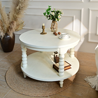 Table basse extensible décorative INNOVA, style moderne minimaliste, panneau en bois blanc, durable, facile à assembler, style nordique, pour la maison européenne